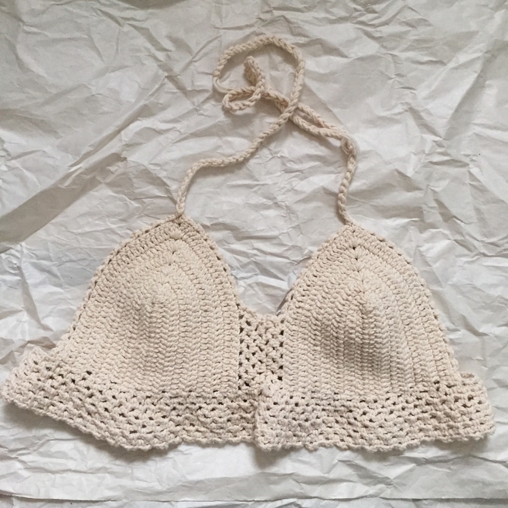 crochet bathing suit top